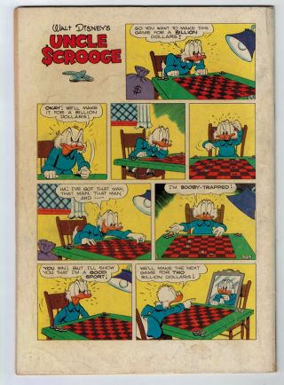 UNCLE SCROOGE 2 FOUR COLOR 456 3.  0 BARKS ART WHITE PAGES GOLDEN AGE 2