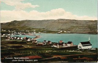 Cupids Newfoundland Nl John Guys Colony Garland Collotype Postcard E69