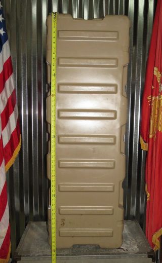 Pelican Hardigg Military M 249 Transport Storage Case Tan