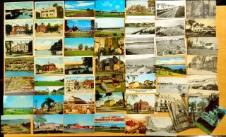 51 Vintage Postcards All Belfast Waldo Co.  Maine Me Perry 