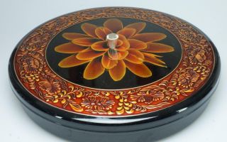 Everbright Lacquerware Lidded Condiment Relish Serving Tray Made In Japan Cs52