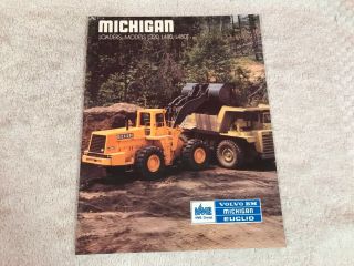Rare Clark Michigan Loaders L320 L480 L480t Dealer Sales Brochure 19 Page