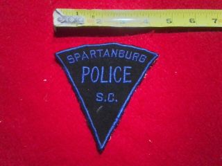 Vintage Police Patch Sc South Carolina Spartanburg