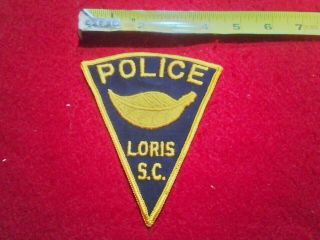 Vintage Police Patch Sc South Carolina Loris