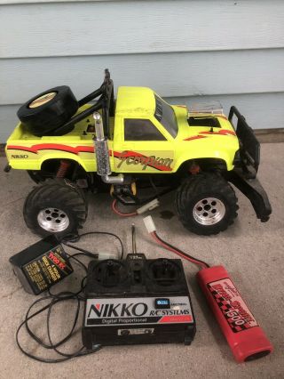Vintage Nikko Scorpion Rc Electric 1996 Yellow Rare Remote Controlled Truck 4x4
