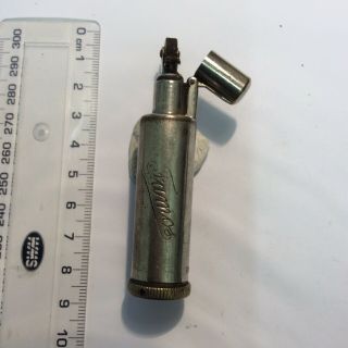 Rare Famos Vintage Petrol Lighter (flint Spring And Screw Missing)