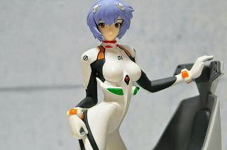 Rei Ayanami Figure Neon Genesis EVANGELION EVA Girl with Chair Japan Anime F/S 2