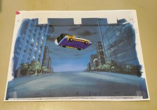 Back To The Future Animation Cel Delorean One Of A Kind