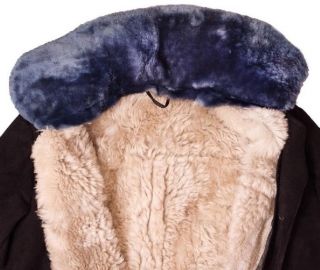 Ussr Winter Sheepskin Coat Tulup Bekesha Police Very Warm Size 50,  52,  54