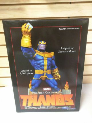 Marvel Premier Thanos 12 " Statue By Diamond Select -