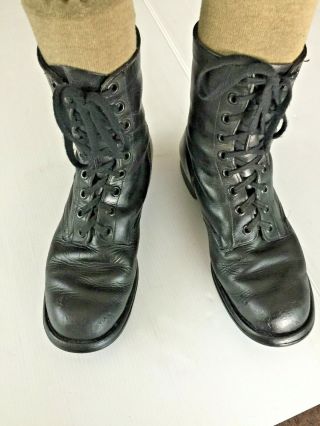 Us Military Vietnam Era (1963) Biltrite Army Black Leather Combat Boots (11 Wide)