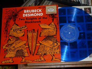 1962 Us Fantasy Blue Vinyl Paul Desmond Dave Brubeck Two Knights At Blackhawk