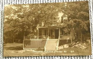 Highgate Springs,  Vt.  A 1915 Real Photo Of Maplewood House In Highgate Springs