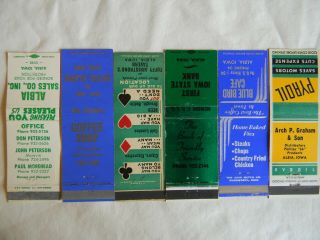 Albia Iowa Phillips 66 cafe bank tavern hotel co.  matchcovers matchbooks 2