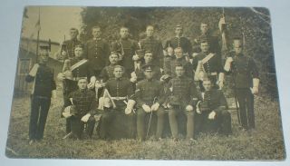 Early Photographic Postcard Of A Group Of Lancers From Various Regiments