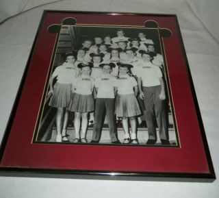 Mickey Mouse Club Photo Framed Special " Mickey Ears " Mat 15x18 Annette Funicello