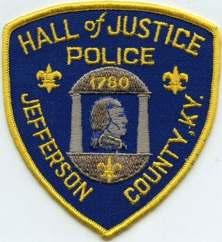 Jefferson County Kentucky Ky Hall Of Justice Police Patch