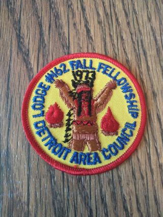 Oa Lodge 162 Migisi Opawgan 1973 Fall Fellowship Detroit Area Council Bsa Www