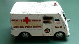 Vintage Tonka Fire Rescue Squad Ambulance