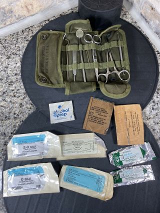 Vintage Us Military Surgical Instrument Kit Minor Surgery Field W/contents Medic