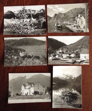 Six Vintage Postcards From Hardanger,  Norway