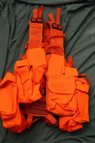 Blaze Orange Hunting Vest/ South African/ Rhodesian Style Police Tactical LBV 3