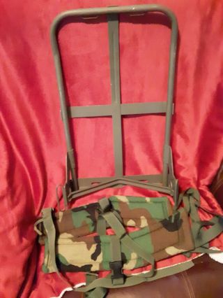 Lc - 2 Alice Pack Frame With Camo Straps Only,  No Kidney Pad Or Belt