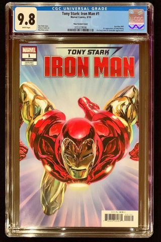 Tony Stark: Iron Man 1 Alex Ross Variant Cgc 9.  8