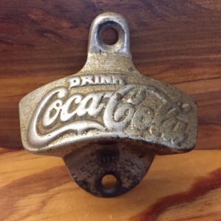 Vintage Starr X 2333088 Coca - Cola Wall Mount Bottle Opener 33 Brown Co Made Usa