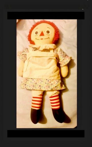 " The Raggedy Ann " Doll By Knickerboker | Vintage Plush.