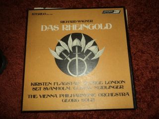 Wagner Das Rheingold / Solti / Vpo Etc.  3 Lp Box / London Stereo Osa 1309 Nm/ Vg