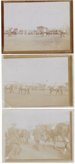 1914 Grande Prix d ' Ostende personal photographs removed from an album. 3