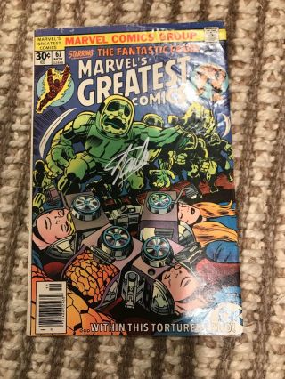 Marvel Greatest Comics 67 Signed Stan Lee And Jack Kirby