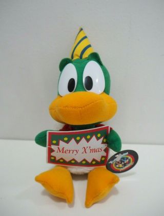 Tiny Toon Plucky Duck Christmas Warner Bros Jun Planning Plush Tag Doll