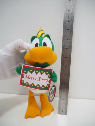 Tiny Toon Plucky Duck Christmas Warner Bros Jun Planning Plush TAG Doll 3