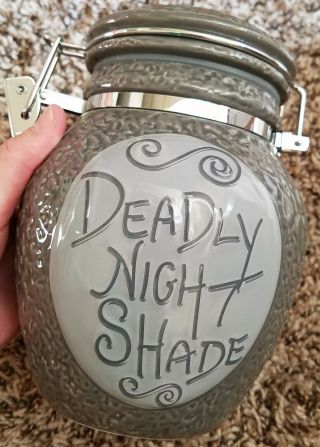 Nightmare Before Christmas Cookie Jar Deadly Nightshade Rare 2006 Disney Bnib