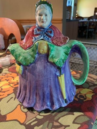 Little Old Lady Tea Pot Teapot Made In England - Vintage