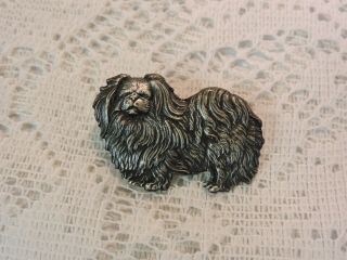 Kenart Pekingese Dog Metal Pin