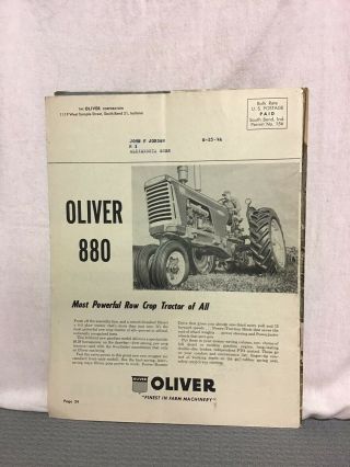 1958 Better Farming Oliver Tractor 