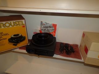 Vintage Kodak Carousel Slide Projector 760h W/ Box Carousel & Remote Auto Focus