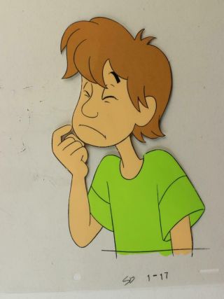 Pup Named Scooby Doo 1990s Animation Production Cel Of Shaggy