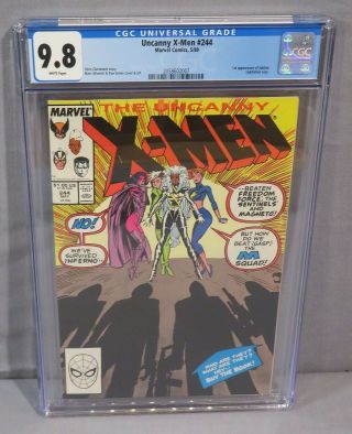 The Uncanny X - Men 244 (jubilee 1st Appearance) Cgc 9.  8 Nm/mt Marvel Comics 1989