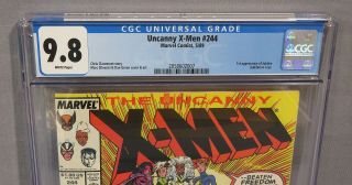 THE UNCANNY X - MEN 244 (Jubilee 1st appearance) CGC 9.  8 NM/MT Marvel Comics 1989 2