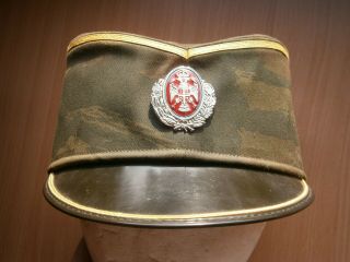 Republika Srpska Rare Serbia Army Officer Hat Cap Badge Bosnia