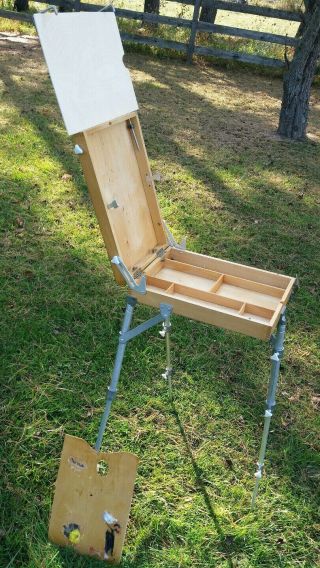 Vintage Yarka French Field Box Easel Made In Russia Podolsk