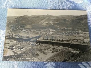 Vintage Rppc Postcard,  Grand Coulee Dam,  Washington 1936
