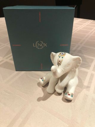 Lenox China Jewels Elephant Calf Many Use W/ Nativity
