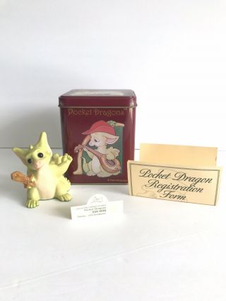 Pocket Dragon " Our Hero " Collector Club Membership Piece With Tin