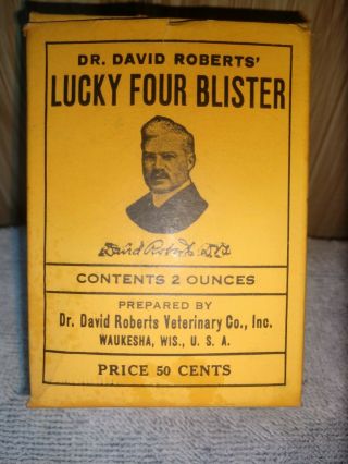 Vintage Dr.  David Roberts Lucky Four Blister
