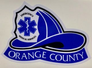 (2) Ems Emt Paramedic Fire Emergency Services Helmet Sticker Decal